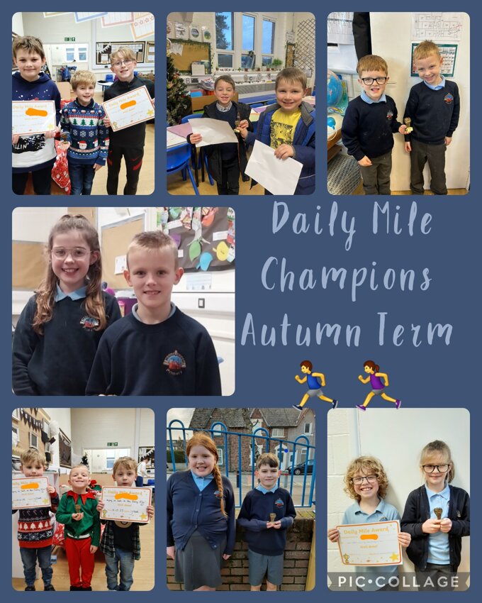 Image of Daily Mile Champions Autumn Term 