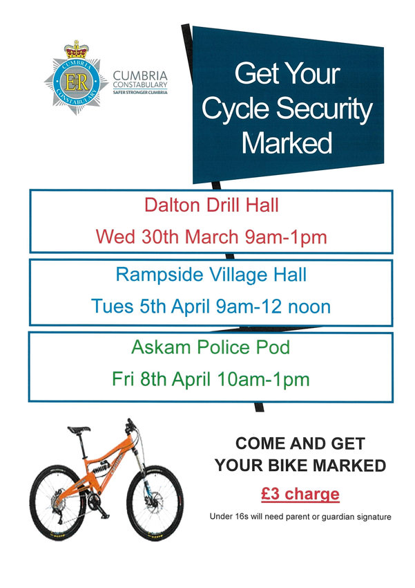 Image of Get Your Cycle Security Marked