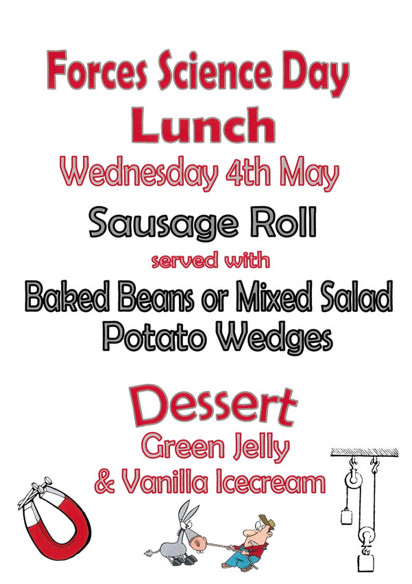 Image of Forces Science Day Lunch Menu